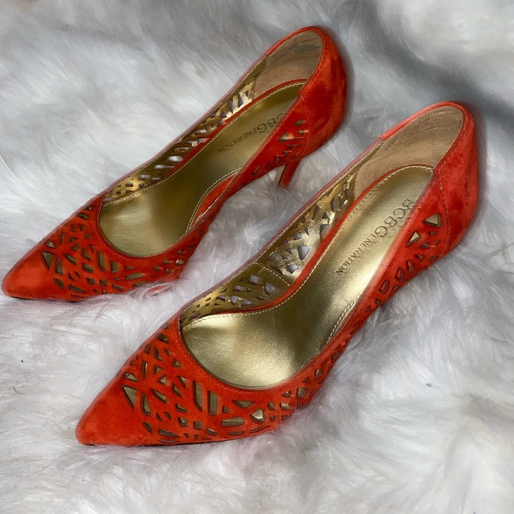 Bcbgeneration Red Cut Out Pumps - image 5